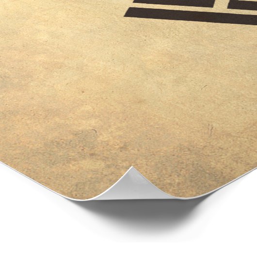 Zuid-Koreaanse vlag Poster (Hoek)