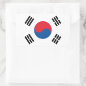 Zuid-Koreaanse vlag Rechthoekige Sticker (Tas)