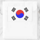 Zuid-Koreaanse vlag Rechthoekige Sticker (Tas)