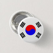 Zuid-Koreaanse vlag Ronde Button 3,2 Cm (Voorkant /achterkant)