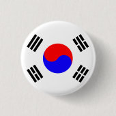 Zuid-Koreaanse vlag Ronde Button 3,2 Cm (Voorkant)