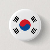 Zuid-Koreaanse vlag Ronde Button 3,2 Cm (Voorkant)