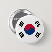 Zuid-Koreaanse vlag Ronde Button 5,7 Cm (Voorkant /achterkant)