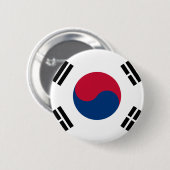 Zuid-Koreaanse vlag Ronde Button 5,7 Cm (Voorkant /achterkant)