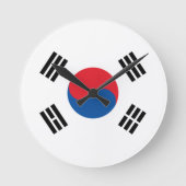Zuid-Koreaanse vlag Ronde Klok (Voorkant)