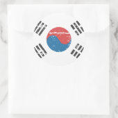  Zuid-Koreaanse vlag Ronde Sticker (Tas)