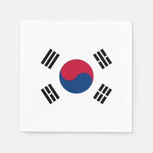 Zuid-Koreaanse vlag Servet (Voorkant)