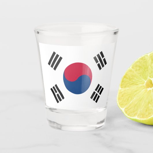 Zuid-Koreaanse vlag Shot Glas (Voorkant)
