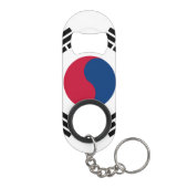 Zuid-Koreaanse vlag Sleutelhanger Flessenopener (Achterkant)