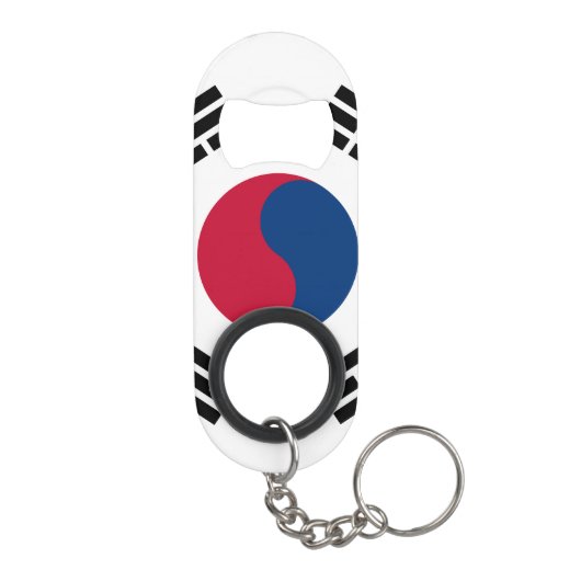 Zuid-Koreaanse vlag Sleutelhanger Flessenopener (Achterkant)