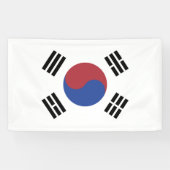 Zuid-Koreaanse vlag Spandoek (Horizontaal)