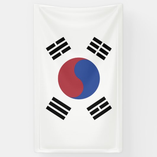 Zuid-Koreaanse vlag Spandoek (Verticaal)