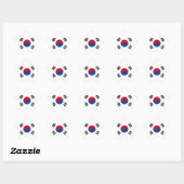 Zuid-Koreaanse vlag Ster Sticker (Vel)