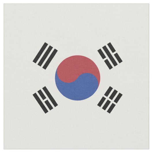 Zuid-Koreaanse vlag Stof (Close Up)