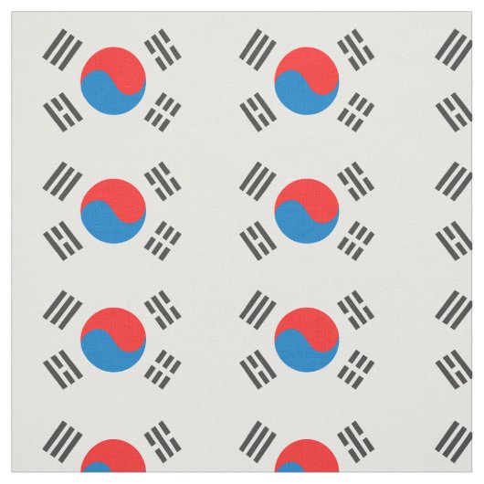 Zuid-Koreaanse vlag Stof (Swatch)