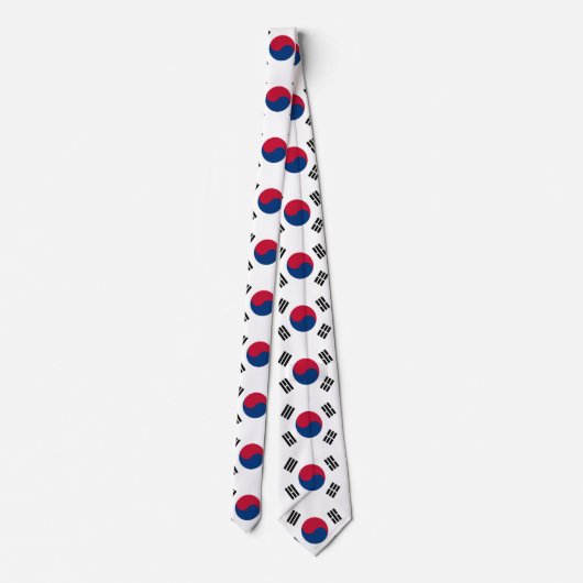 Zuid-Koreaanse vlag Stropdas (Achterkant)