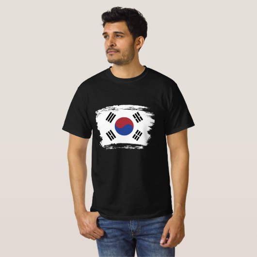Zuid-Koreaanse vlag T-shirt (Voorkant volledig)