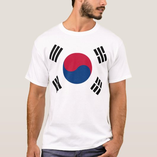Zuid-Koreaanse vlag T-shirt (Voorkant)