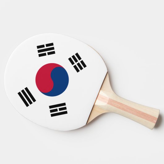 Zuid-Koreaanse vlag Tafeltennisbatje (Zijkant)
