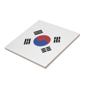 Zuid-Koreaanse vlag Tegeltje (Zijkant)