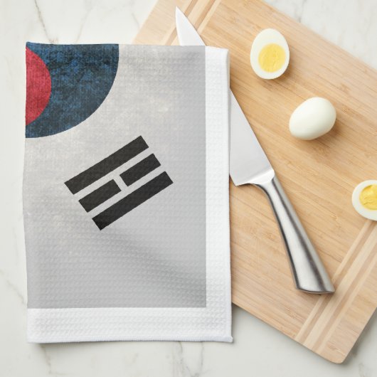 Zuid-Koreaanse vlag; Theedoek (Quarter Fold)