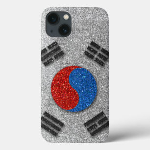 Zuid-Koreaanse vlag van Korea Glitter Trendy Styli Case-Mate iPhone Case