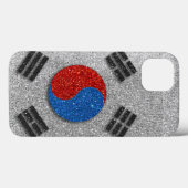 Zuid-Koreaanse vlag van Korea Glitter Trendy Styli Case-Mate iPhone Case (Achterkant (horizontaal))