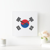 Zuid-Koreaanse vlag Vierkante Klok (Huis)