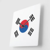 Zuid-Koreaanse vlag Vierkante Klok (Hoek)