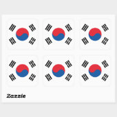 Zuid-Koreaanse vlag Vierkante Sticker (Vel)