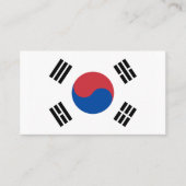 Zuid-Koreaanse vlag, vlag van Zuid-Korea Visitekaartje (Voorkant)