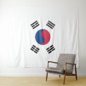 Zuid-Koreaanse vlag Wandkleed (In Situ (horizontaal))
