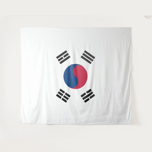 Zuid-Koreaanse vlag Wandkleed (Voorkant (horizontaal))