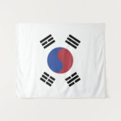 Zuid-Koreaanse vlag Wandkleed (Voorkant (horizontaal))