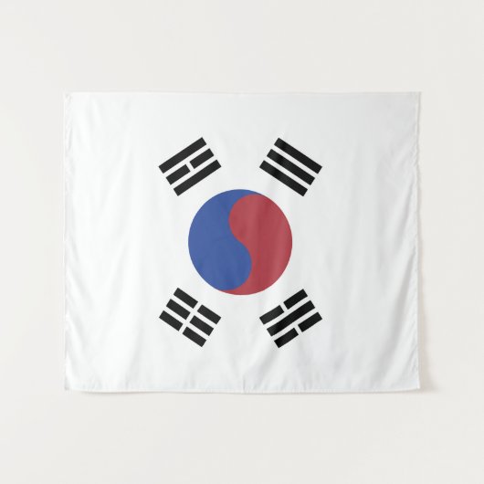 Zuid-Koreaanse vlag Wandkleed (Voorkant (horizontaal))