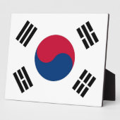 Zuid-Koreaanse vlaggenPlaque Fotoplaat (Zijkant)