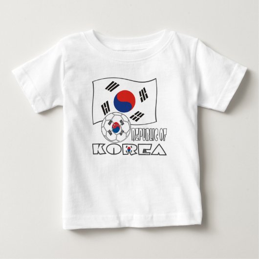 Zuid-Koreaanse Voetbal en Vlag (Voorkant)