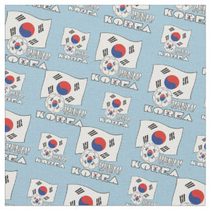 Zuid-Koreaanse Voetbal en Vlag Stof