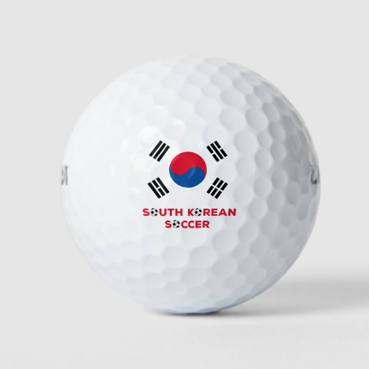 Zuid-Koreaanse Voetbal Golfballen (Voorkant)
