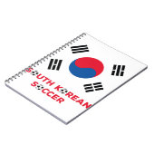 Zuid-Koreaanse Voetbal Notitieboek (Linkerzijde)