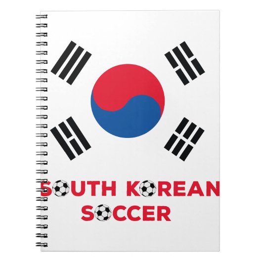 Zuid-Koreaanse Voetbal Notitieboek (Voorkant)