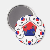 Zuid-Koreaanse Voetbal vlag Korea Gifts Magneet (Voorkant / Achterkant)