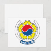 Zuid-Koreaanse wapenstilstand Briefkaart (Voorkant / Achterkant)