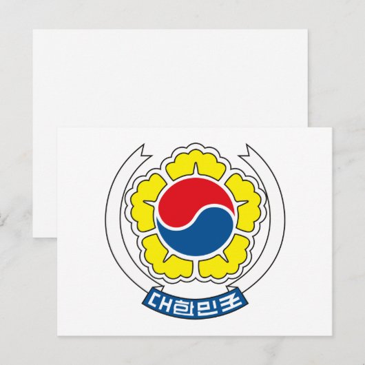 Zuid-Koreaanse wapenstilstand Briefkaart (Voorkant / Achterkant)