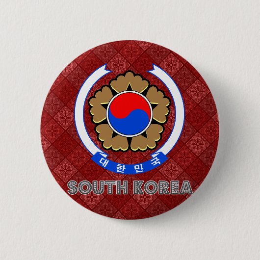 Zuid-Koreaanse wapenstilstand Ronde Button 5,7 Cm (Voorkant)