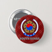 Zuid-Koreaanse wapenstilstand Ronde Button 5,7 Cm (Voorkant /achterkant)