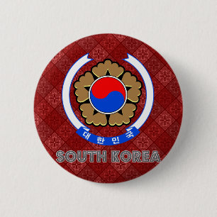 Zuid-Koreaanse wapenstilstand Ronde Button 5,7 Cm