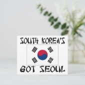Zuid-Korea's hebben Seoul Briefkaart (Staand voorkant)