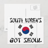 Zuid-Korea's hebben Seoul Briefkaart (Voorkant / Achterkant)