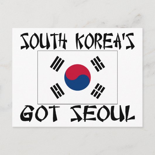 Zuid-Korea's hebben Seoul Briefkaart (Voorkant)